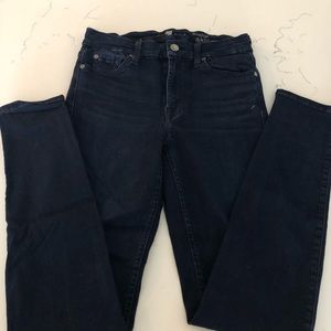 7 for all mankind dark blue skinny jeans